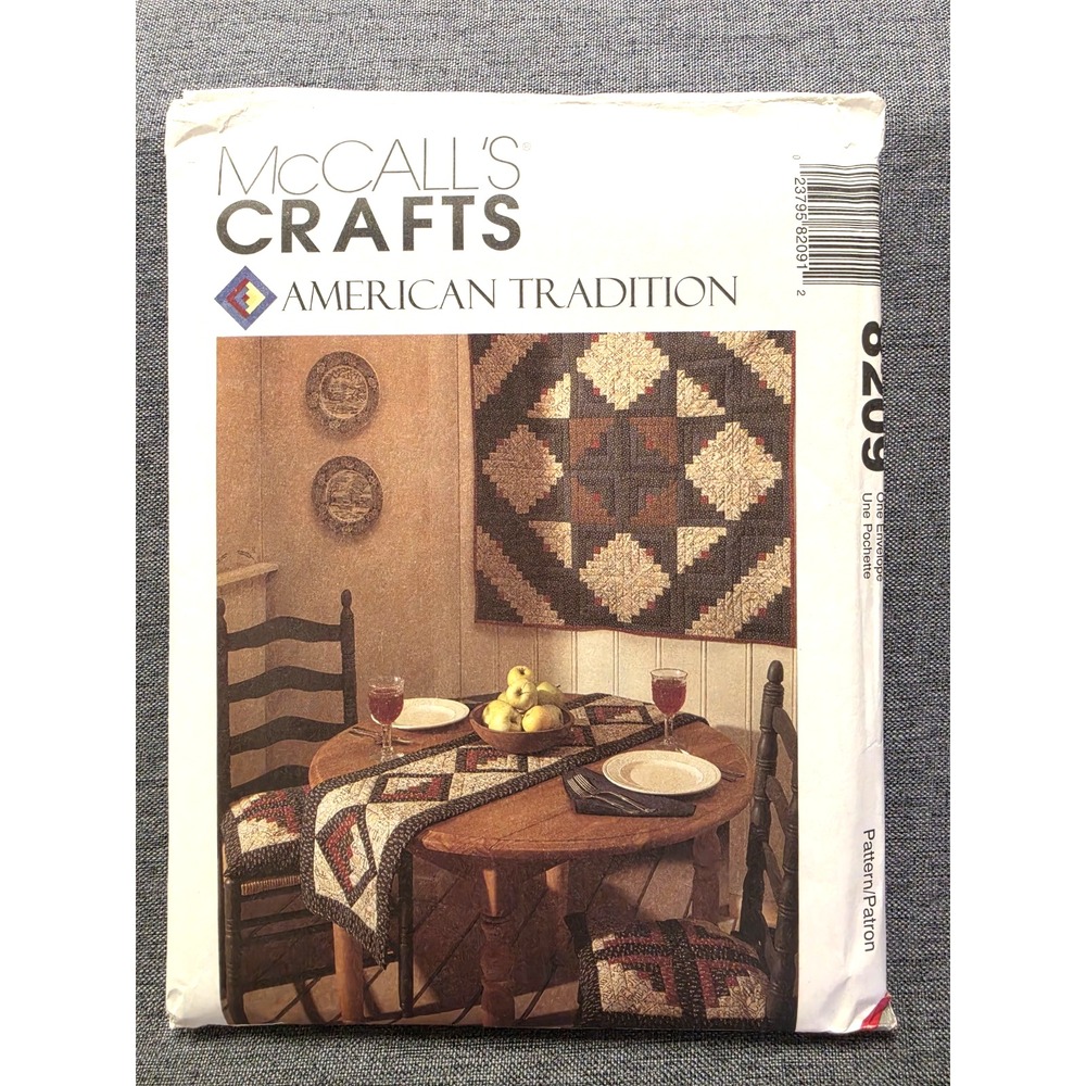 McCall's Crafts American Tradition #8209 Wall hanging  Placemat Table Runner etc